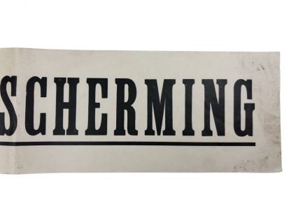 Original WWII Dutch ‘Luchtbescherming’ paper sign