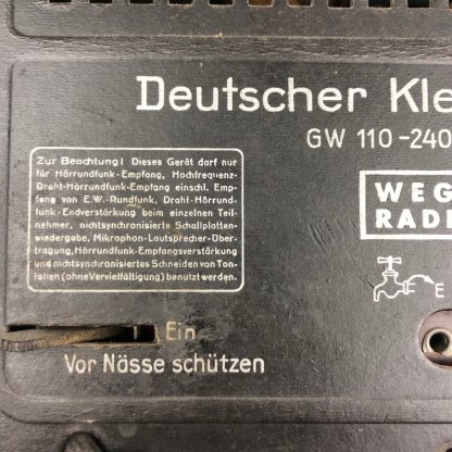 Original WWII German Klein Volksempfanger radio