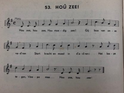 Original WWII Dutch N.A.D. song book