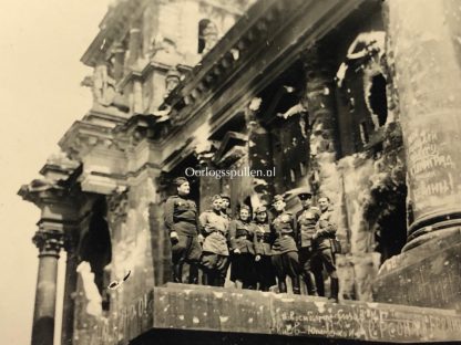 Original WWII Russian photo Reichstag in Berlin May 1945