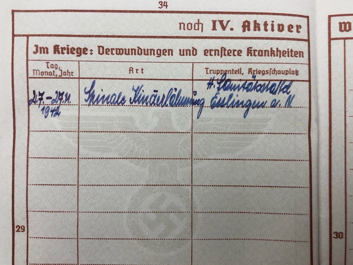 Original WWII German WH Feldwebel Sanitäter grouping 'Heeres-Sanitätsstaffel Esslingen am Neckar' - Afbeelding 7