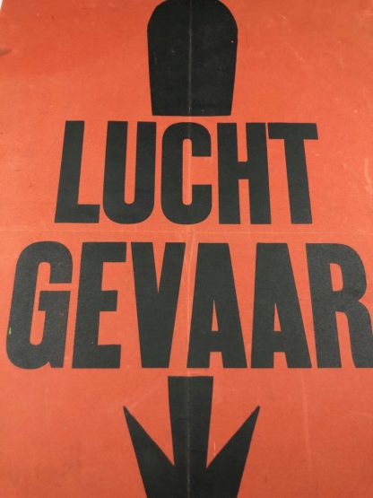Original WWII Dutch ‘Luchtbeschermingsdienst’ sign Zwolle