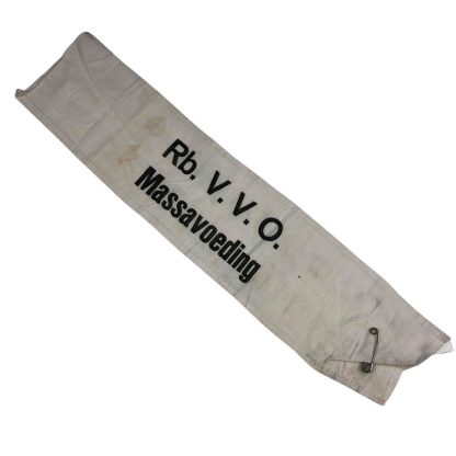 Original WWII Dutch Rb. V.V.O. Massavoeding armband