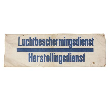 Original WWII Dutch ‘Luchtbeschermingsdienst’ repair service armband