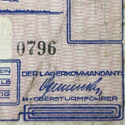Original WWII Dutch ‘Durchgangslager’ Westerbork banknote