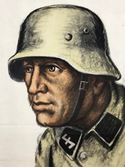 Original WWII Dutch Waffen-SS poster 'De ware Nederlander'