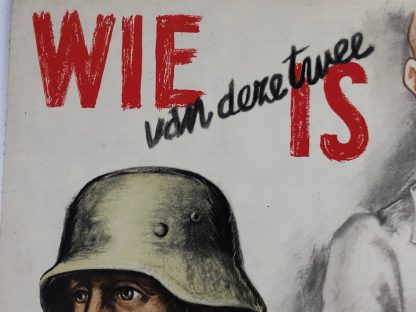 Original WWII Dutch Waffen-SS poster 'De ware Nederlander'