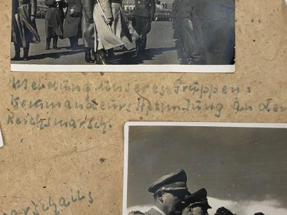 Original WWII German photo grouping Hermann Göring visiting Catania (Italy)