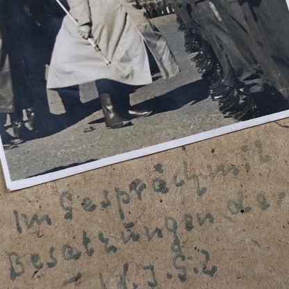 Original WWII German photo grouping Hermann Göring visiting Catania (Italy)