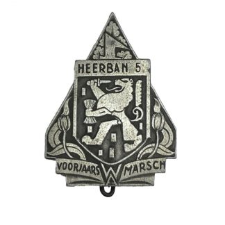 Original WWII Dutch NSB Heerban 5 ‘Voorjaars Marsch’ pin
