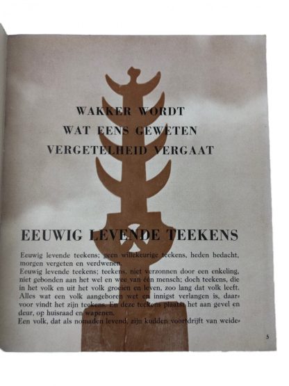 Original WWII Dutch ‘Eeuwige levende teekens’ collaboration booklet