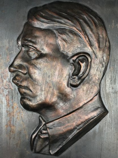 Original WWII German Adolf Hitler plaque N.S.B.O.