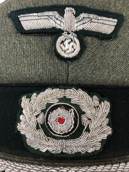 Original WWII German WH (Heer) officers pionier visor cap