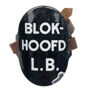 Original WWII Dutch ‘Luchtbeschermingsdienst’ arm shield Blokhoofd L.B.