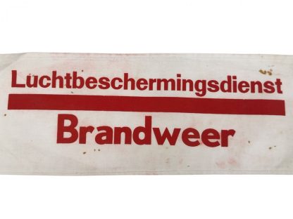 Original WWII Dutch ‘Luchtbeschermingsdienst’ armband fire department Zaandam