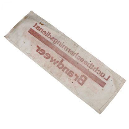 Original WWII Dutch ‘Luchtbeschermingsdienst’ armband fire department Zaandam