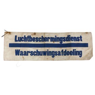 Original WWII Dutch ‘Luchtbeschermingsdienst’ Uitkijk en Luisterdienst armband