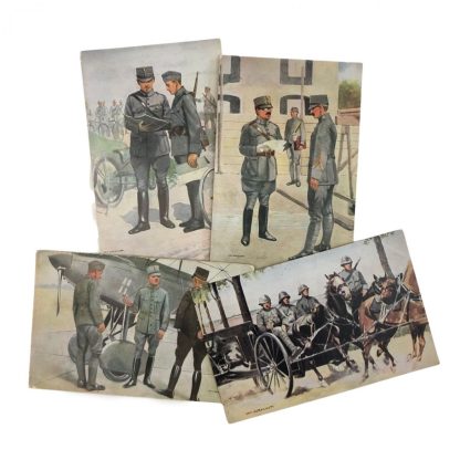 Original Pré 1940 Dutch army field post cards