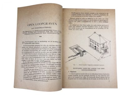 Original WWII Dutch booklet trenches ‘Open Loopgraven’