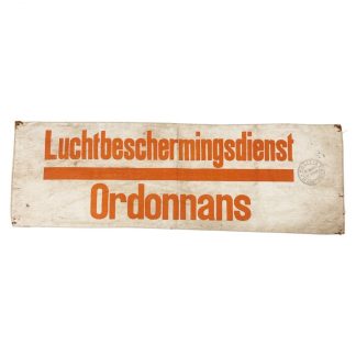 Original WWII Dutch ‘Luchtbeschermingsdienst’ ordonnance armband Amsterdam