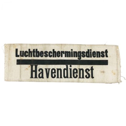 Original WWII Dutch ‘Luchtbeschermingsdienst’ armband Harbor department