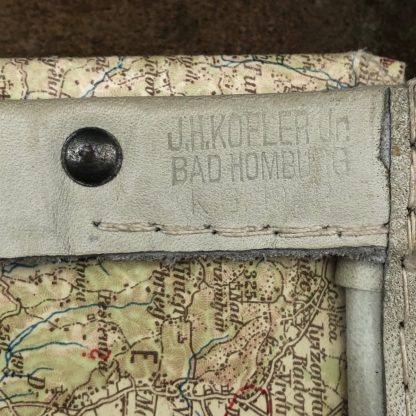 Original WWII German 2./Nachrichten-Abteilung 52 map case with containment