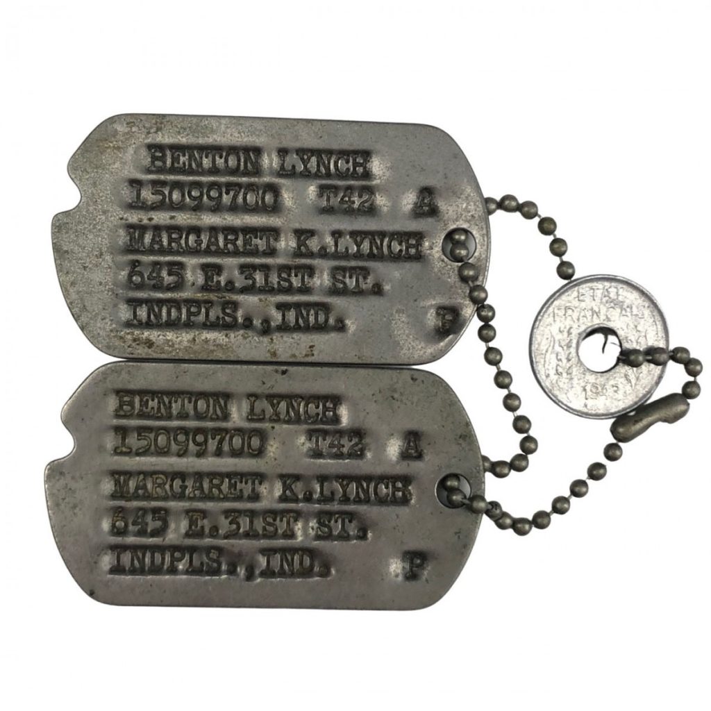 Original WWII US Dog Tags - Oorlogsspullen.nl - Militaria Shop