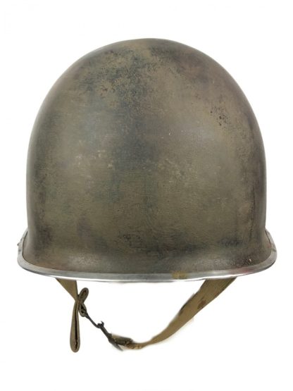 Original WWII US M1 helmet – front seam swivel bale
