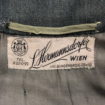 Original WWII German WH/SS overcoat in Italian gabardine cloth