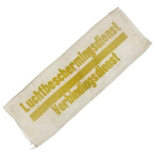 Original WWII Dutch ‘Luchtbeschermingsdienst’ communication armband