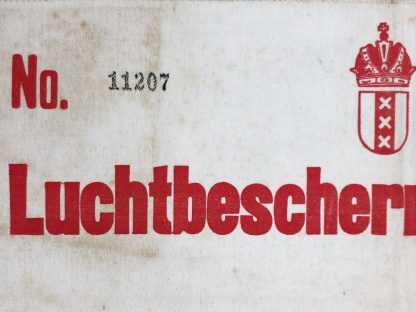Original WWII Dutch ‘Luchtbeschermingsdienst’ armband Amsterdam