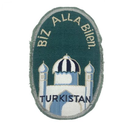 Original WWII German ‘Turkistan’ bevo volunteer shield