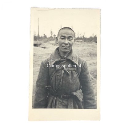 Original WWII German portrait photo of Red Army prisoner