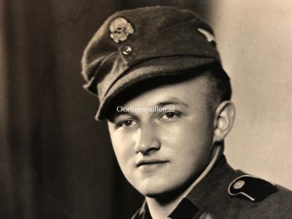 Original WWII German Waffen-SS large portrait photo