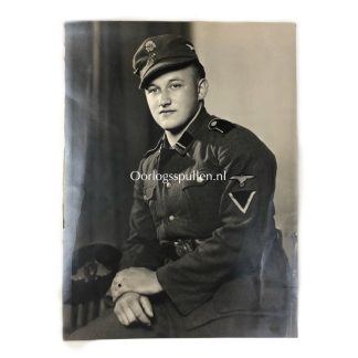 Original WWII German Waffen-SS large portrait photo