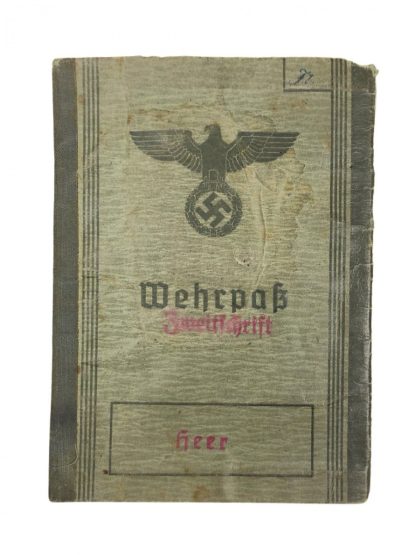Original WWII German Wehrpass grouping – Feldwebel Rudi Fliess