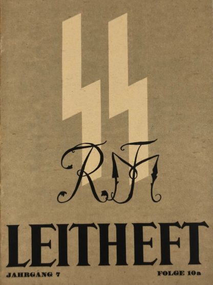 Original WWII German SS-Leitheft – Jahrgang 7 Folge 10a