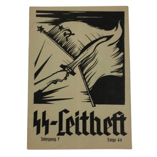 Original WWII German SS-Leitheft – Jahrgang 7 Folge 4b