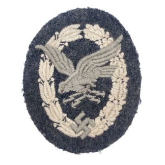 Original WWII German Luftwaffe radio operator – air gunner badge in cloth