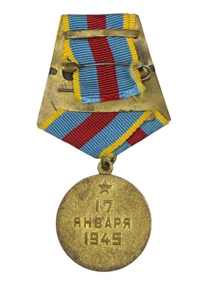 Original WWII Russian 'For Liberation of Warsaw' medal
