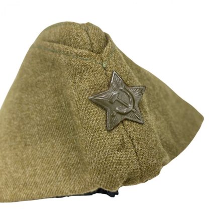 Original WWII Russian ‘Pilotka’ side cap Lend-Lease cloth
