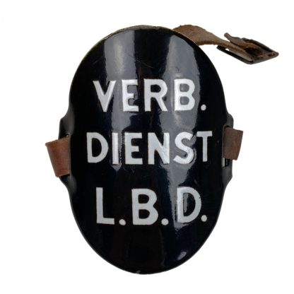 Original WWII Dutch ‘Luchtbeschermingsdienst’ arm shield Verbindings Dienst