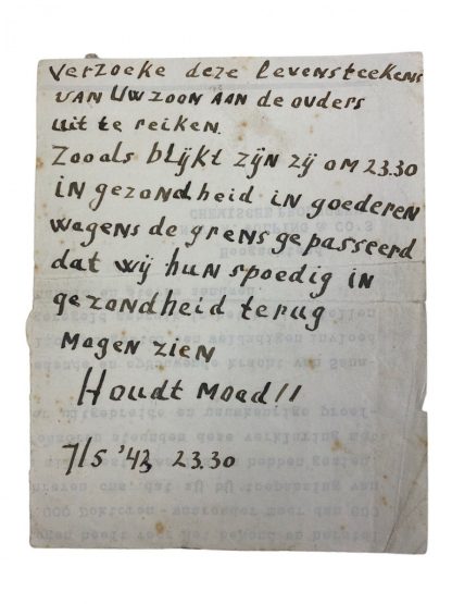 Original WWII Dutch set of Stalag documents