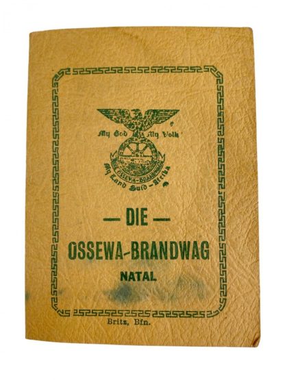 Original WWII South African fascists organization ‘Ossewabrandwag’ grouping J.H.J. van Rensburg