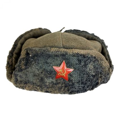 Original WWII Russian ‘Uschanka’ winter hat 1941