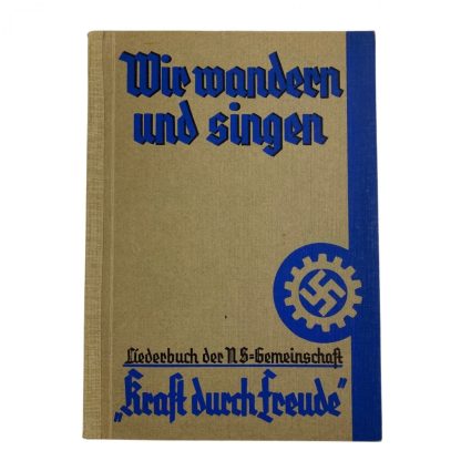 Original WWII German Kraft Durch Freude Liederbuch