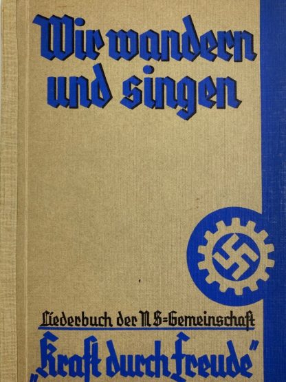 Original WWII German Kraft Durch Freude Liederbuch