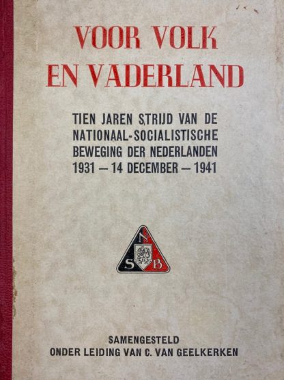 Original WWII Dutch NSB book ‘Voor Volk en Vaderland’
