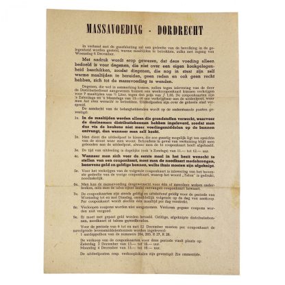 Original WWII Dutch leaflets Dordrecht