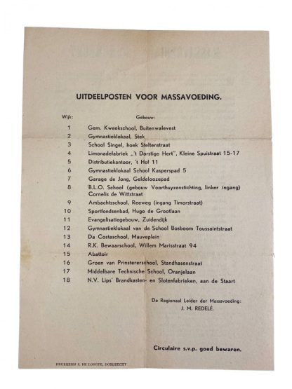 Original WWII Dutch leaflets Dordrecht